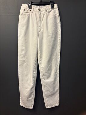 Anne Klein White High-Rise Straight Leg Jeans size 8